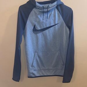 Nike Therma fit hoodie adult XS 100 polyester black gray